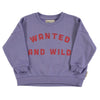 PIUPIUCHICK - Sweat violet "Wanted" bébé