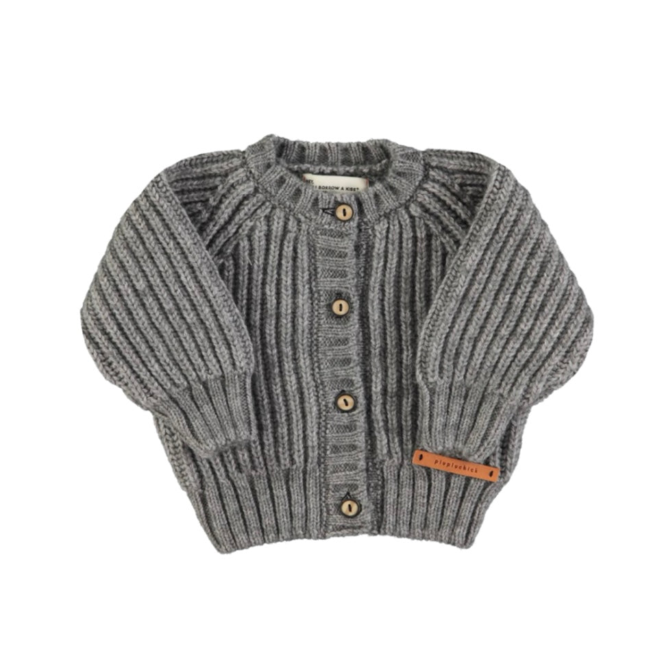 PIUPIUCHICK - Ensemble en tricot gris