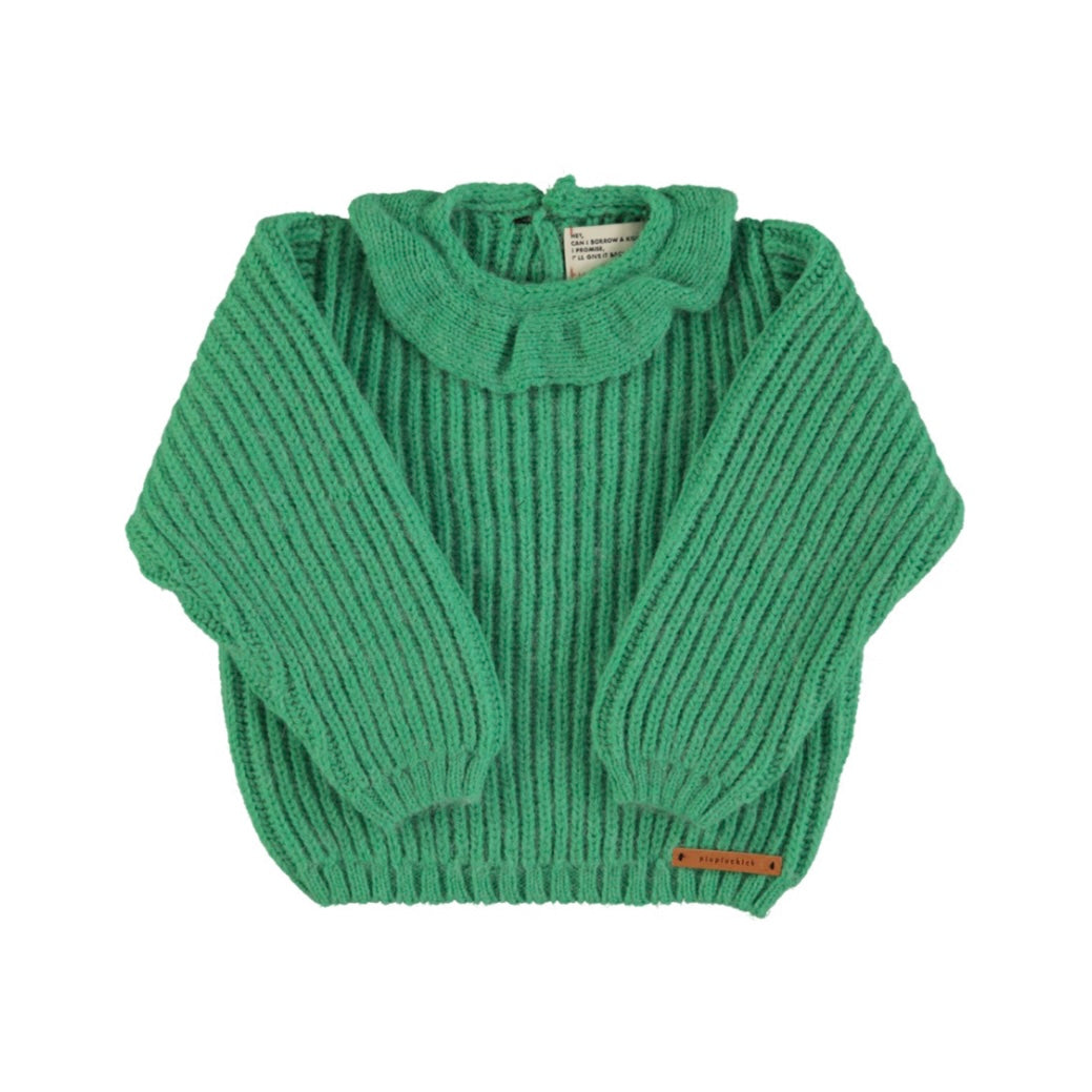 PIUPIUCHICK - Pull en tricot vert