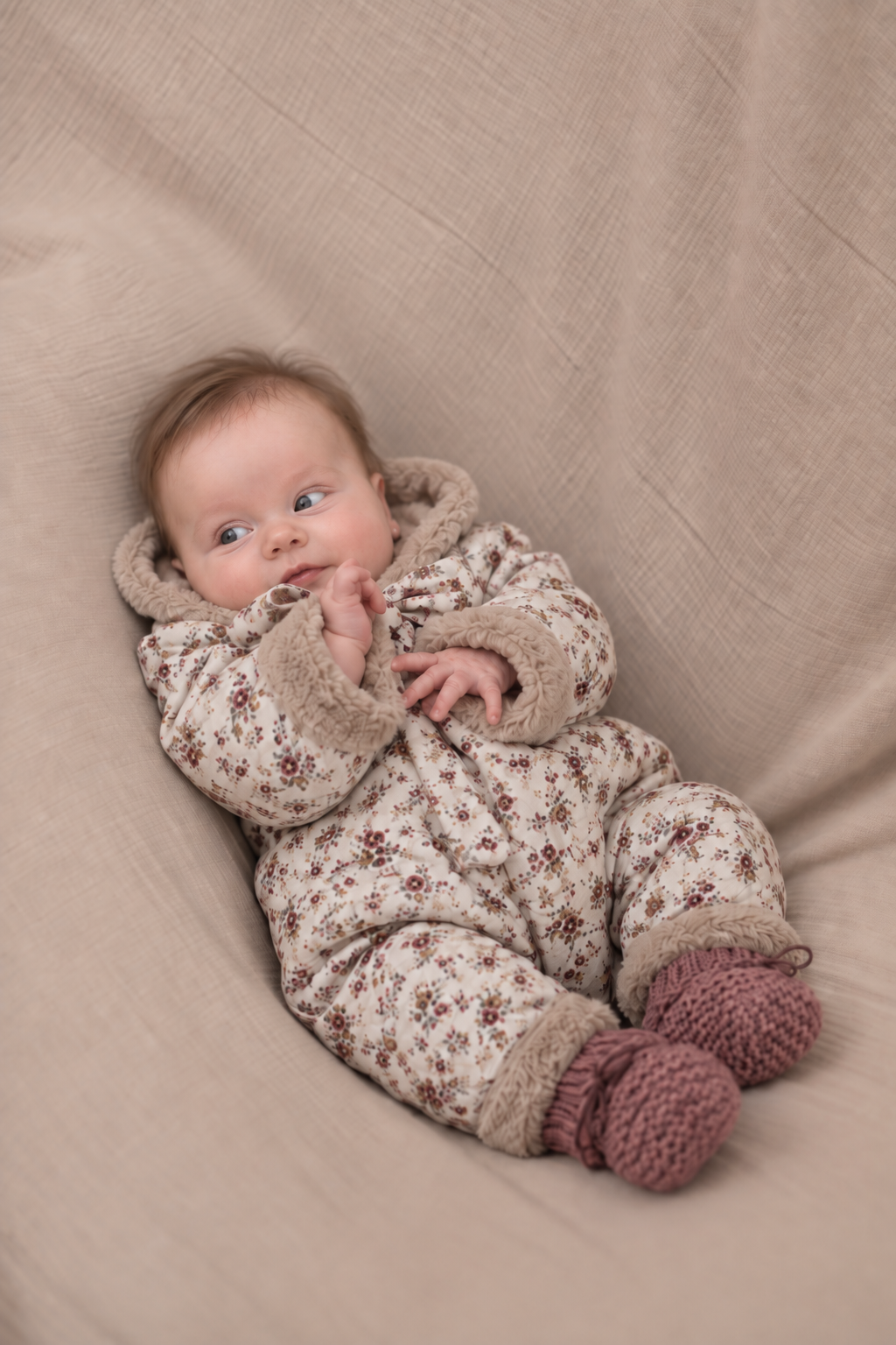 COTTON LITTLE THINGS - Combinaison Pilote Joe flore rosa