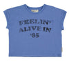 PIUPIUCHICK - Tee-shirt bleu "Feelin' alive"