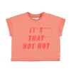 PIUPIUCHICK - Tee-shirt terracotta "hot hot"