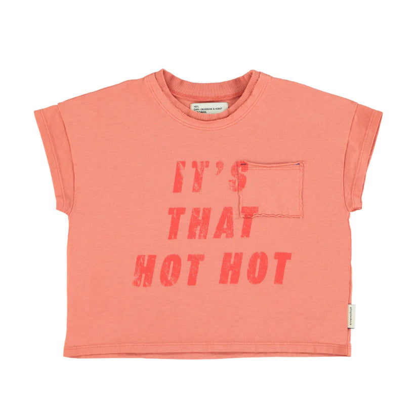 PIUPIUCHICK - Tee-shirt terracotta "hot hot"