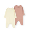 THE ANIMALS OBSERVATORY - Pack 2 pyjamas Owl jaune/rose
