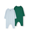 THE ANIMALS OBSERVATORY - Pack 2 pyjamas Owl vert/bleu