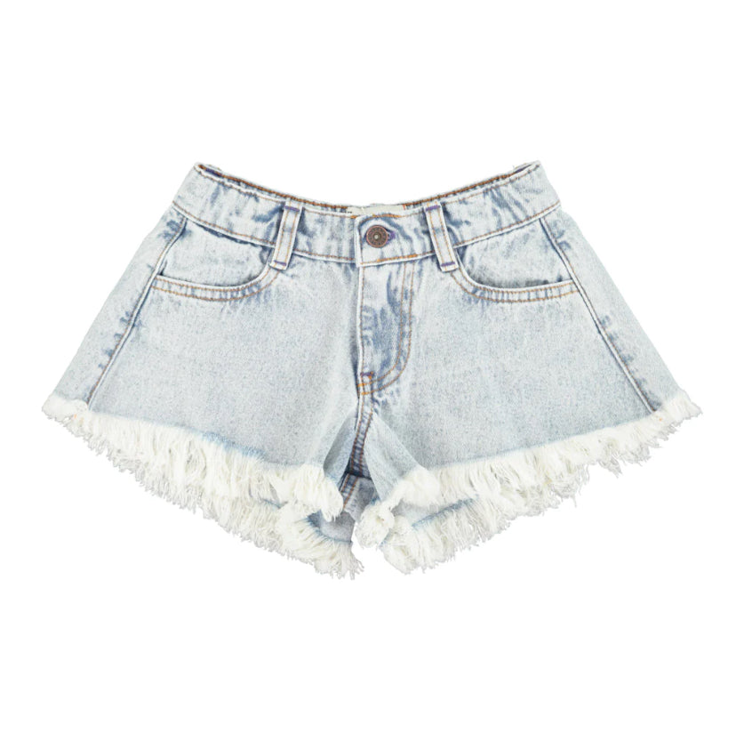 PIUPIUCHICK - Short denim à franges