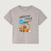 AMERICAN VINTAGE - Tee-shirt Fizvalley Gris chiné