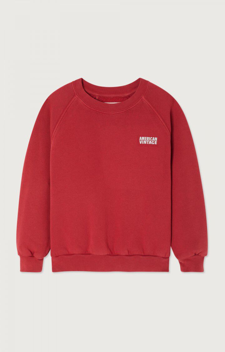 AMERICAN VINTAGE - Sweat Izubird Cerise vintage