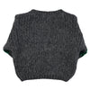 PIUPIUCHICK - Pull en tricot gris rayures vertes