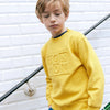 BONTON - Sweat Smily jaune rétro