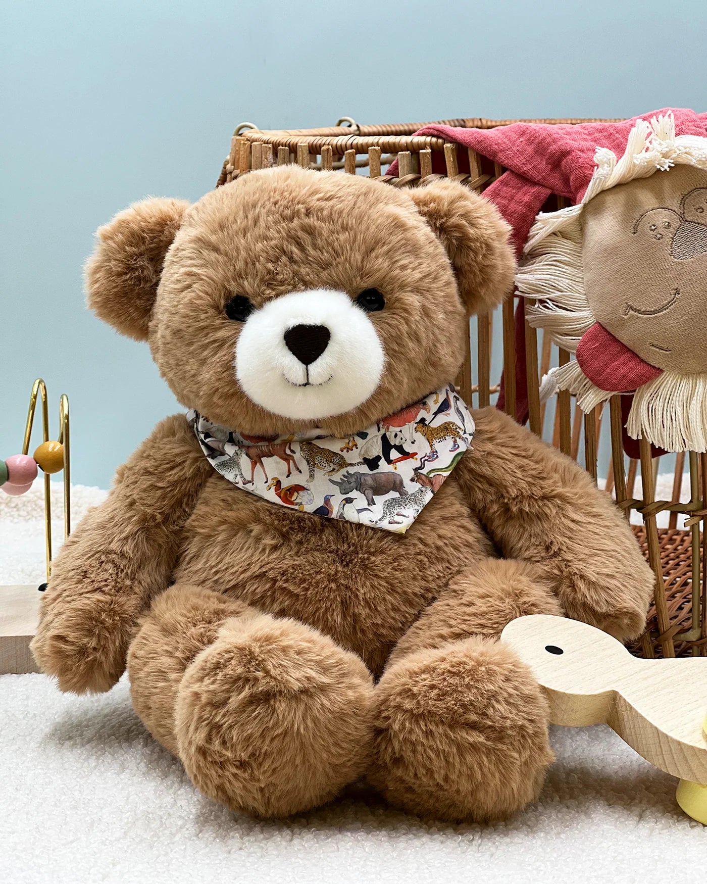 PAMPLEMOUSSE PELUCHES - Peluche Ours Maurice Caramel