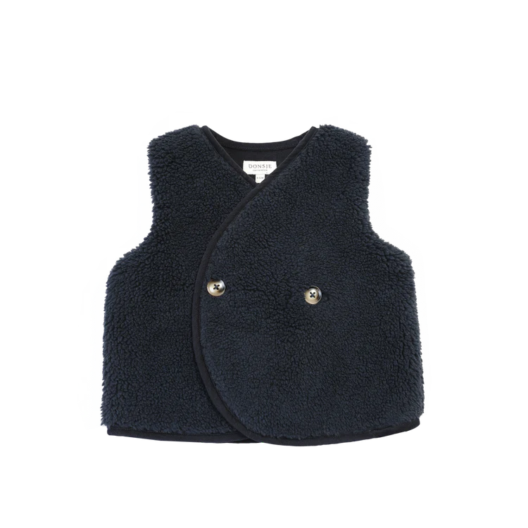 DONSJE - Gilet Monty Blue marine
