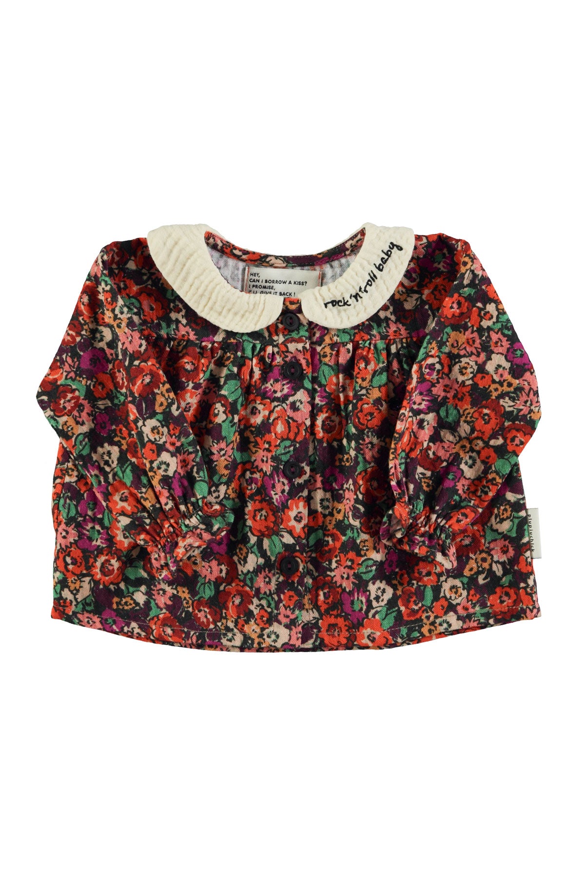 PIUPIUCHICK - Blouse PeterPan multicolor flowers