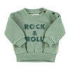 PIUPIUCHICK - Sweat vert "Rock & roll" bébé