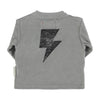 PIUPIUCHICK - Tee-shirt manches longues gris "Rock & roll"