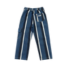 DONSJE - Pantalon Theoule Vintage blue striped