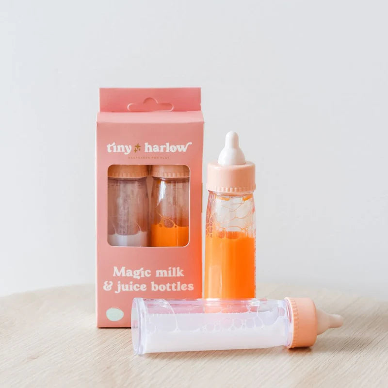 TINY HARLOW - Duo de biberons magiques Lait et Jus de Fruit