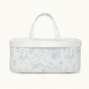 MARIE-CHANTAL - Panier de rangement Toile de Jouy bleu ciel