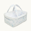 MARIE-CHANTAL - Panier de rangement Toile de Jouy bleu ciel