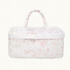 MARIE-CHANTAL - Panier de rangement toile de jouy rose