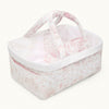 MARIE-CHANTAL - Panier de rangement toile de jouy rose
