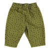 PIUPIUCHICK - Pantalon kaki fleurs noires bébé