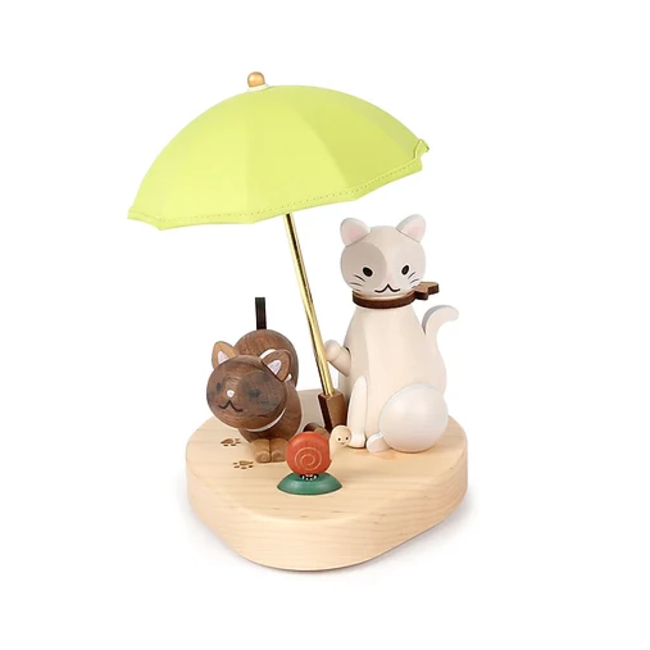 WOODERFUL LIFE - Veilleuse Chats parapluie