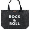 PIUPIUCHICK - Sac XL noir délavé "Rock & roll"