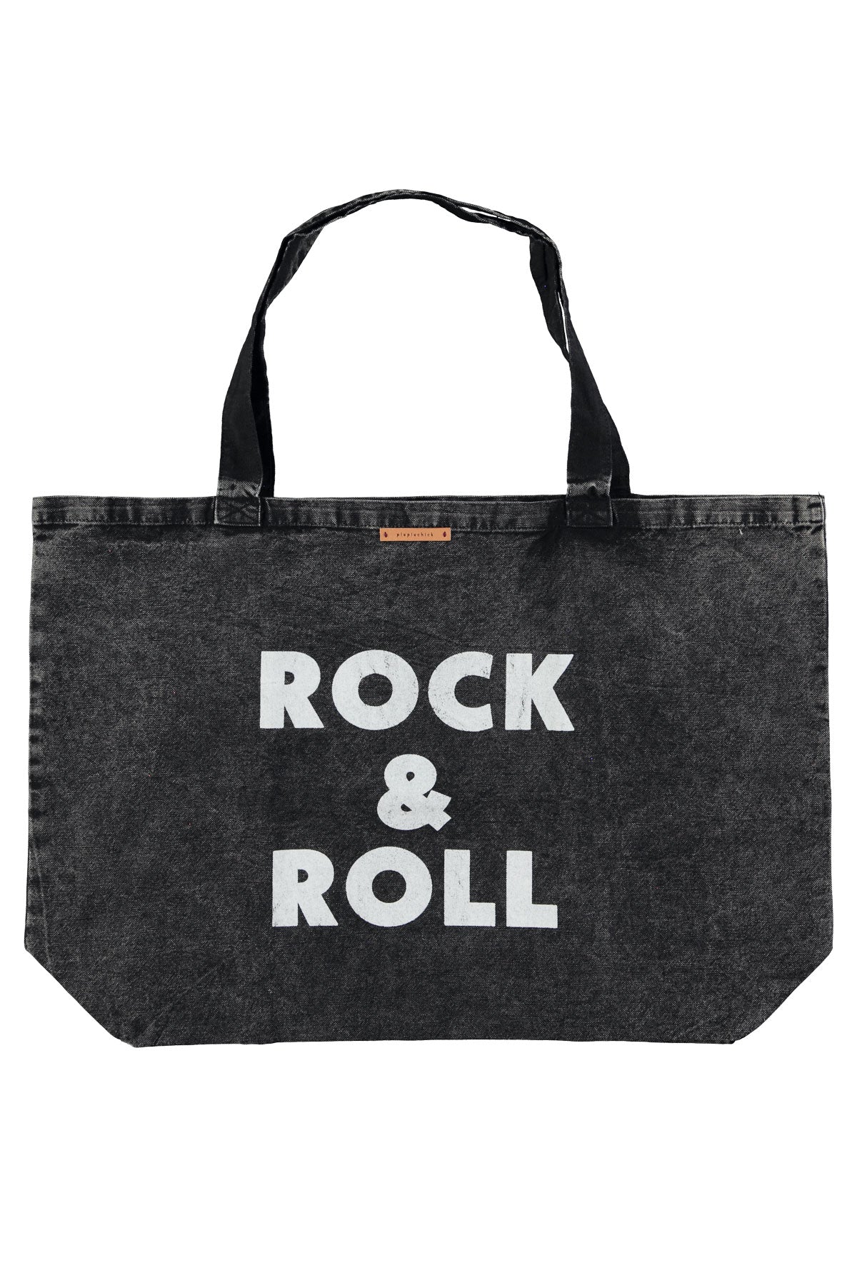 PIUPIUCHICK - Sac XL noir délavé "Rock & roll"