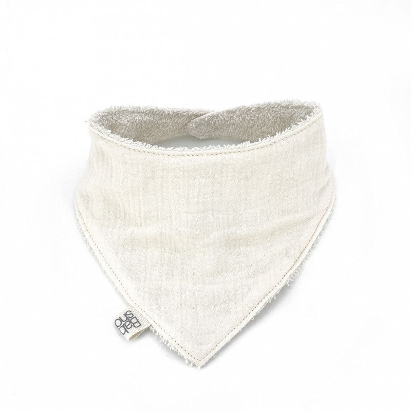 BABY SHOWER - Bavoir Bandana Ivory