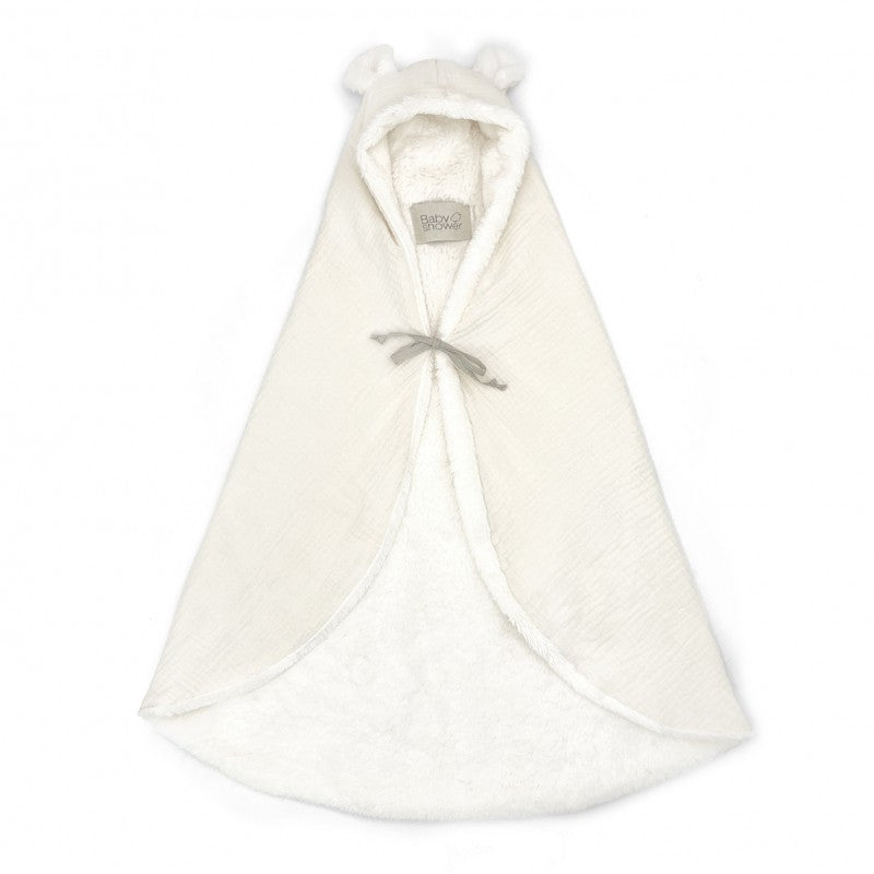 BABY SHOWER - Couverture polaire Teddy Ivory