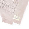 BABY SHOWER - Couverture tricot classic Nude