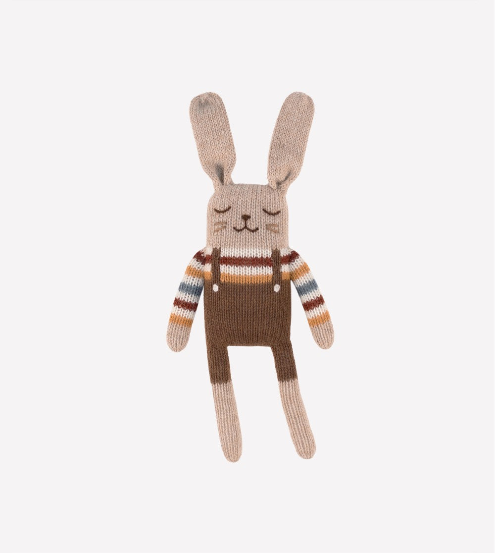 MAIN SAUVAGE - Doudou Lapin pull arc-en-ciel