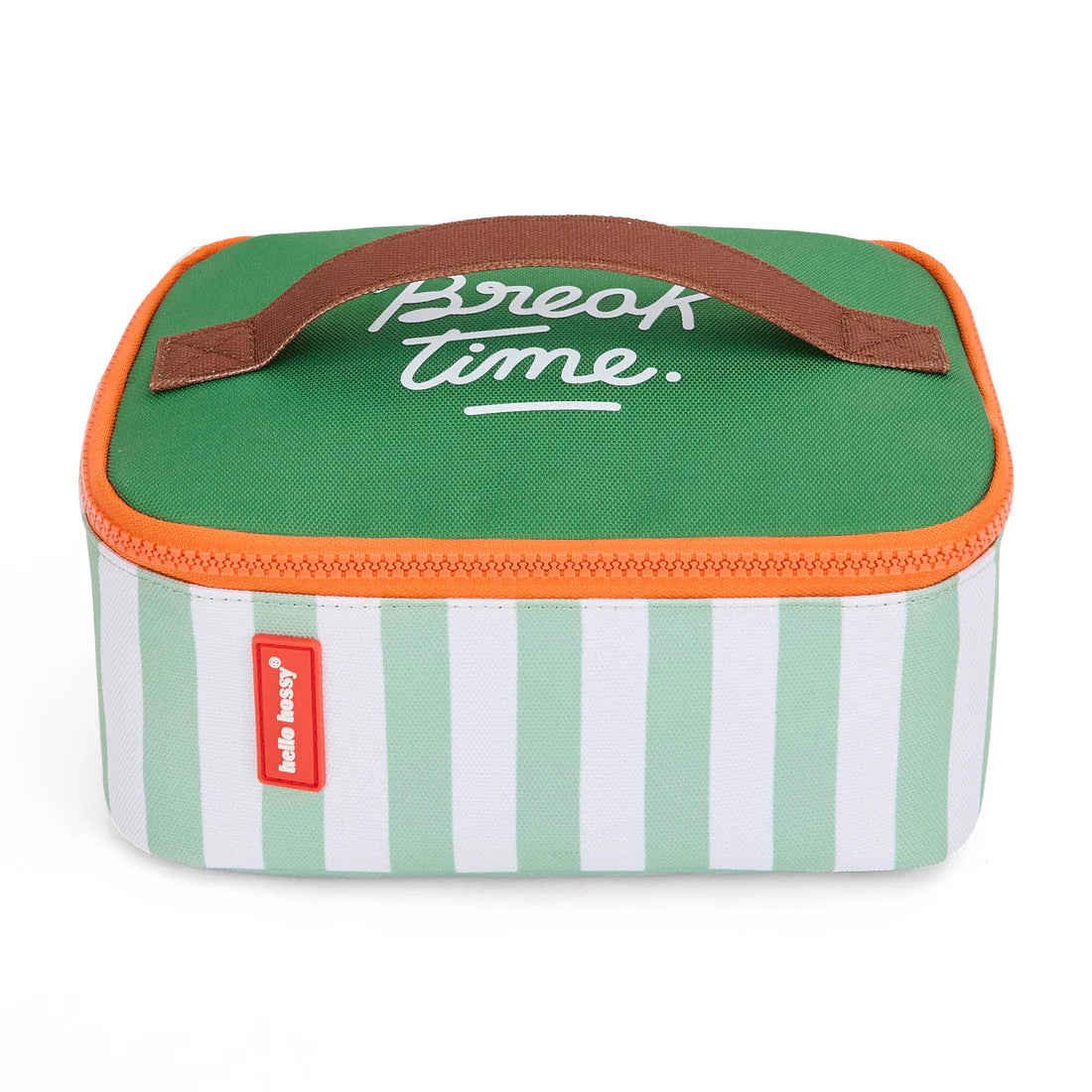 HELLO HOSSY - Lunch bag Green stripes