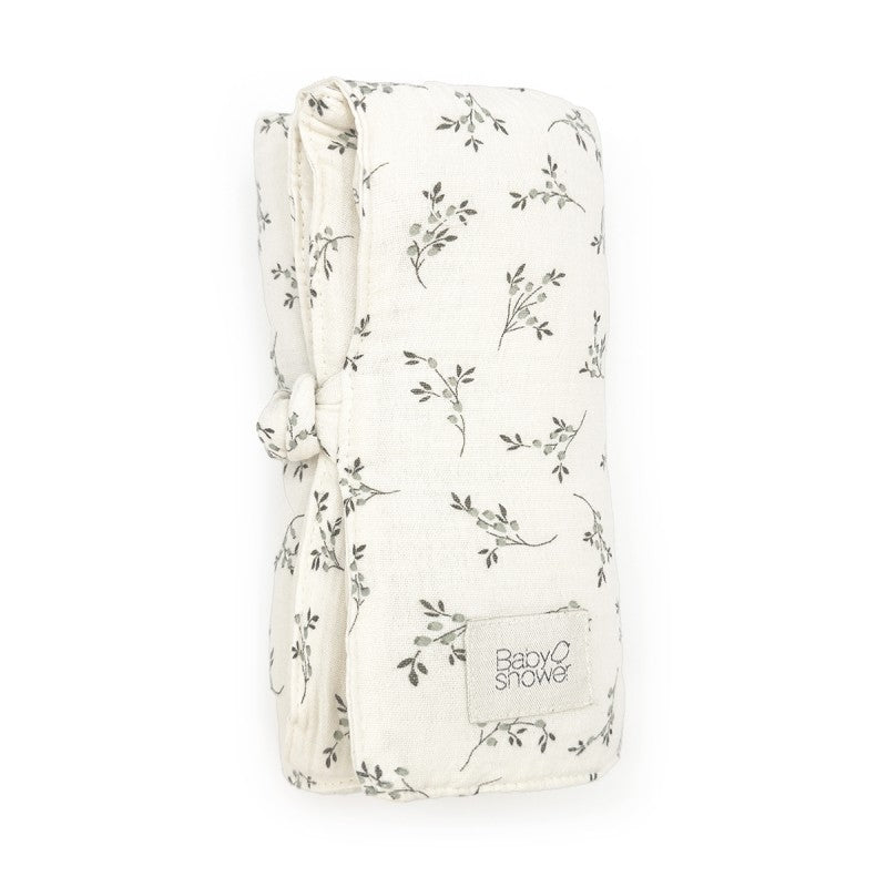 BABY SHOWER - Matelas à langer nomade Olive Bloom