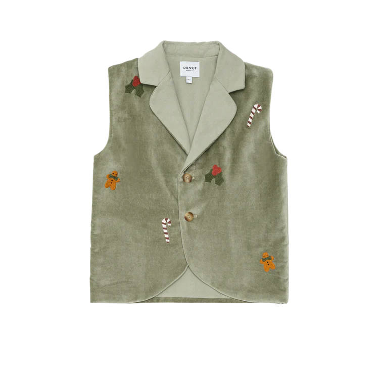 DONSJE - Gilet en velours Mauck