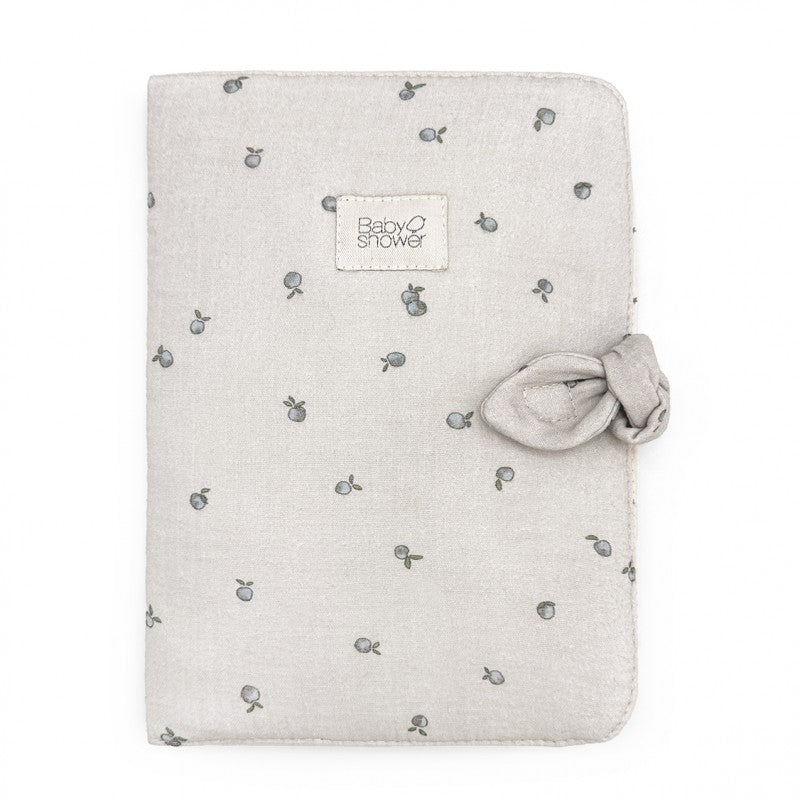 BABY SHOWER - Protège carnet de santé Abricot