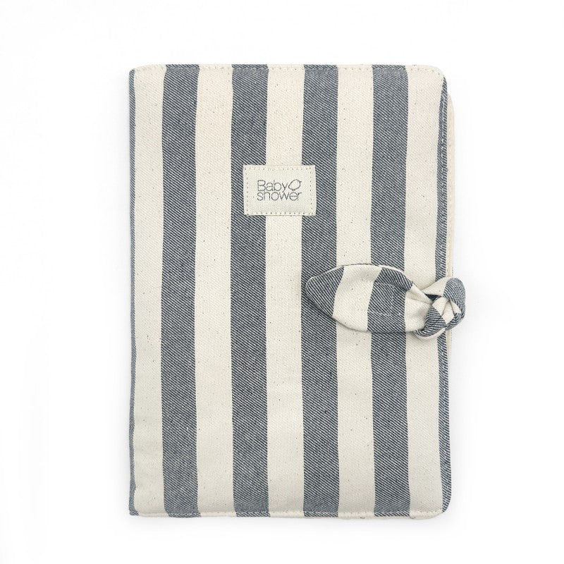 BABY SHOWER - Protège carnet de santé Navy jean